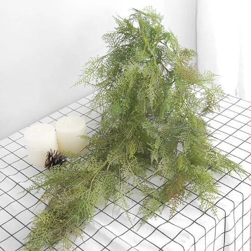 Nordic style plastic ceiling light with faux wall plants - vue 4 sur 9