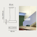 Modern clear glass chandelier with LED lighting