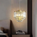 Contemporary copper crystal chandelier for modern decor