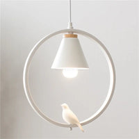 Modern Nordic pendant light with LED bird pendant
