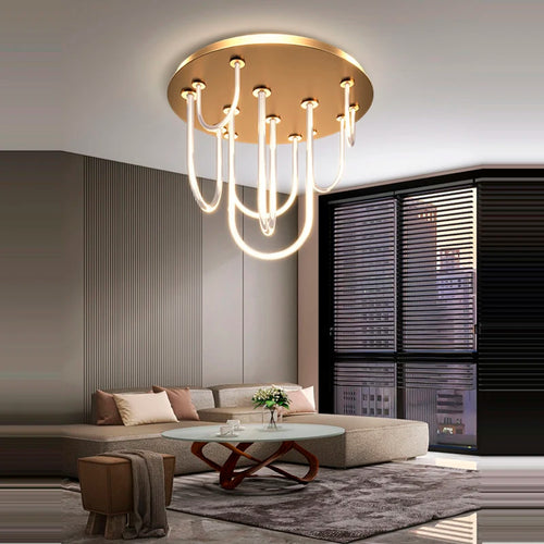 lustre à led moderne intensité variable tendance 2022 suspension - vue 5 sur 11