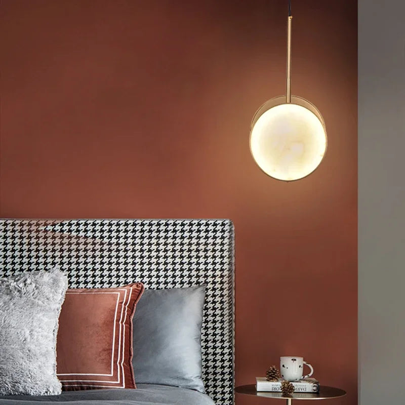 Double-sided marble chandelier for modern interior decoration