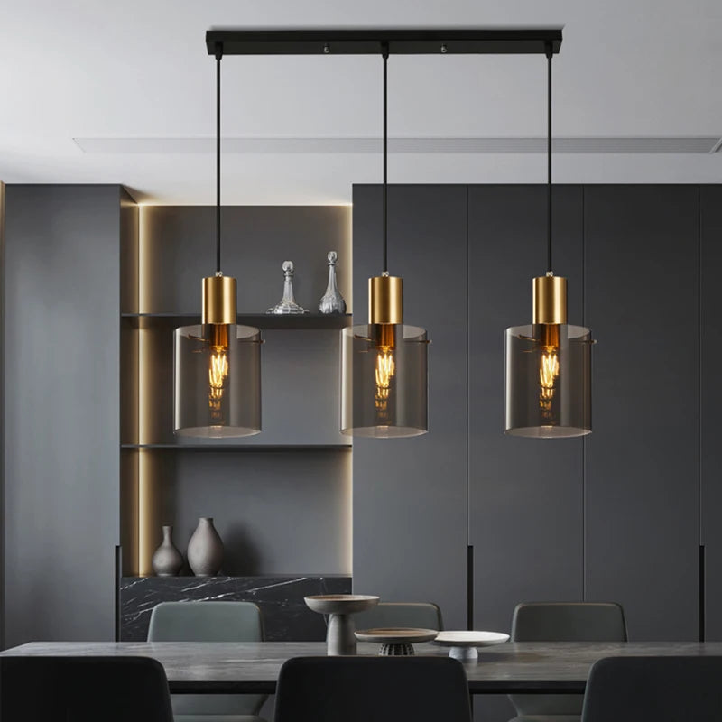 Modern glass pendant light for elegant indoor lighting