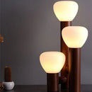 Coloured glass table lamp for interior decoration