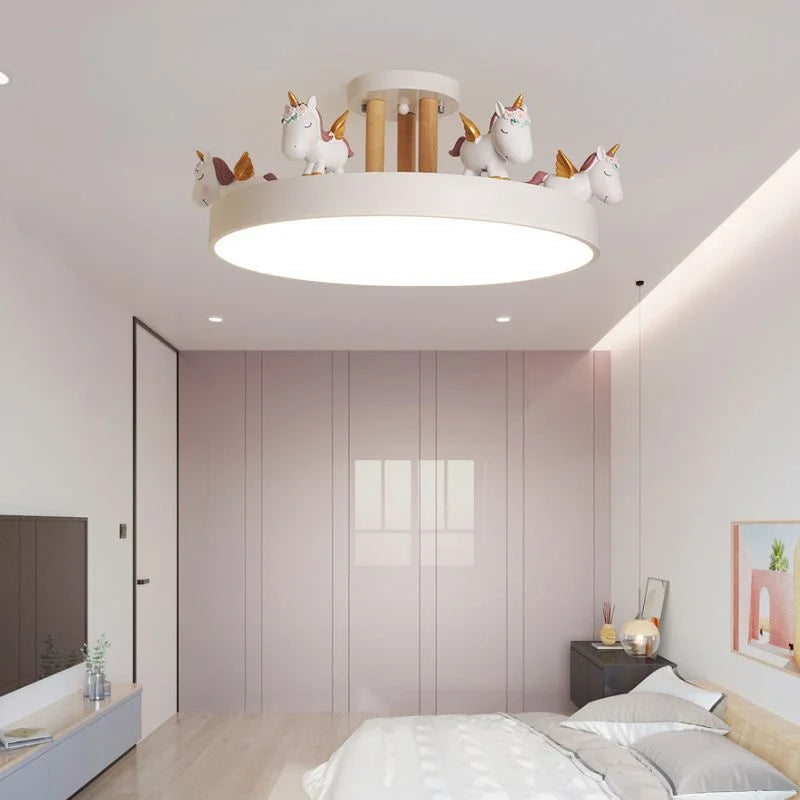 Colourful LED ceiling light for children's room safe decorative lighting - vue 3 sur 15