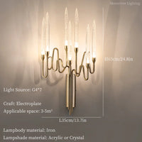 Bauhaus luxury crystal wall light for modern interiors