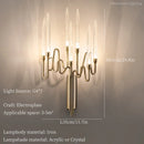 Elegant crystal designer wall light for interiors