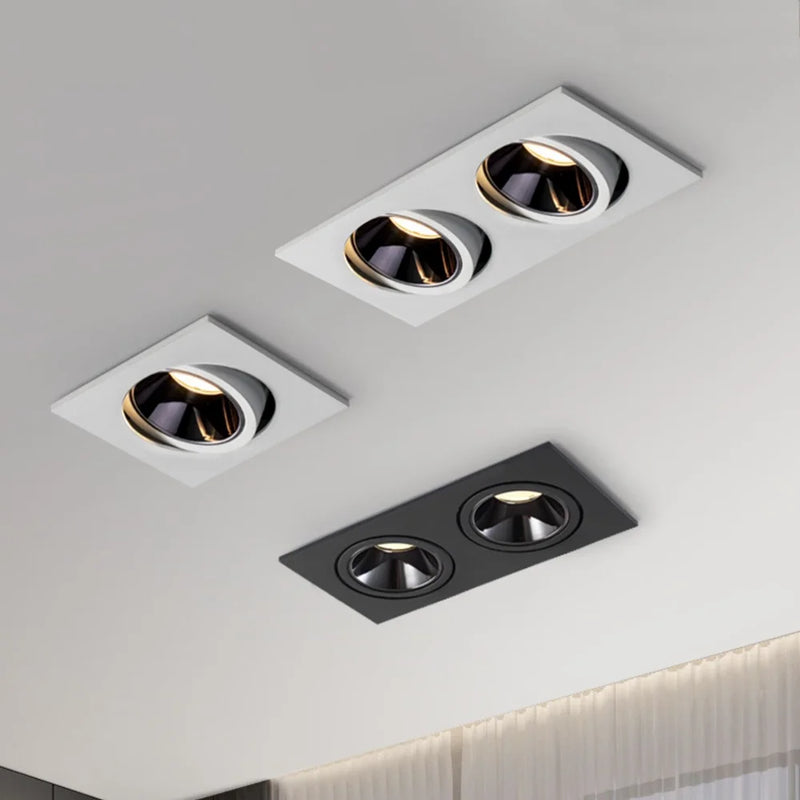 Dimmable integrated LED spot ceiling light