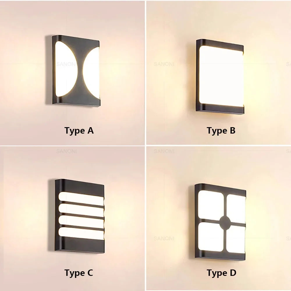 Modern outdoor waterproof designer wall light