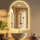 smart LED mirror with temperature, time display and anti-fog