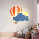 Children's hot air balloon cloud LED wall light
