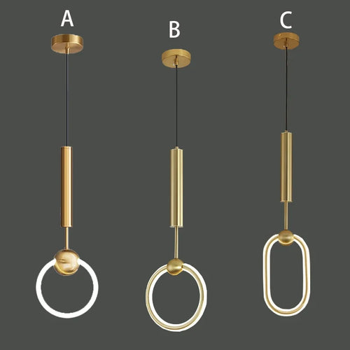 Modern minimalist luxury pendant light for designer interiors - vue 4 sur 22