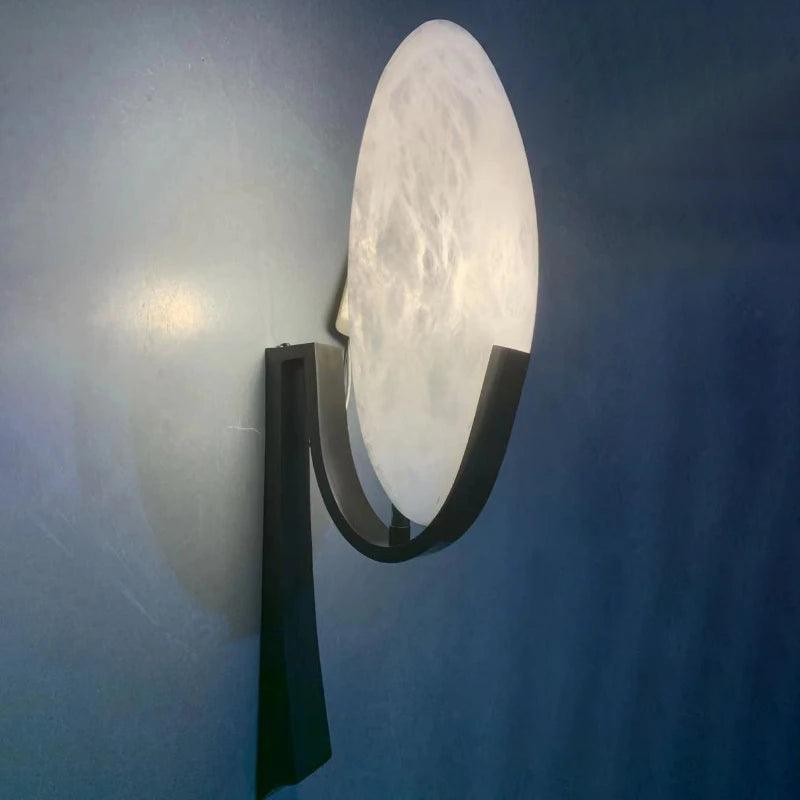 Nordic copper and marble modern design LED wall light - vue 5 sur 8