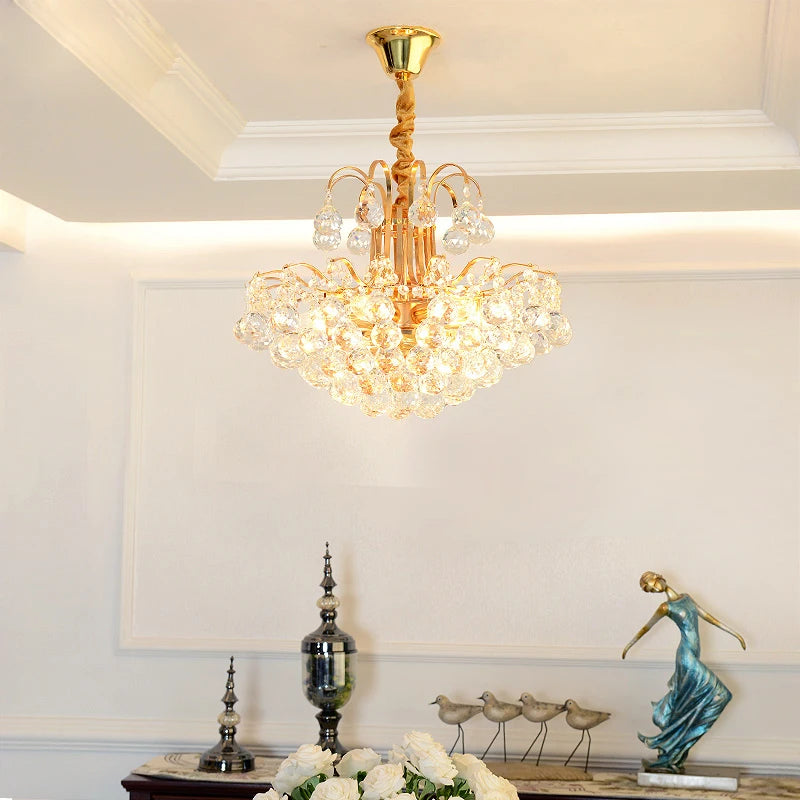 Modern crystal chandelier for elegant designer interiors