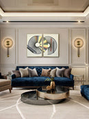 Minimalist designer glass wall light for interiors