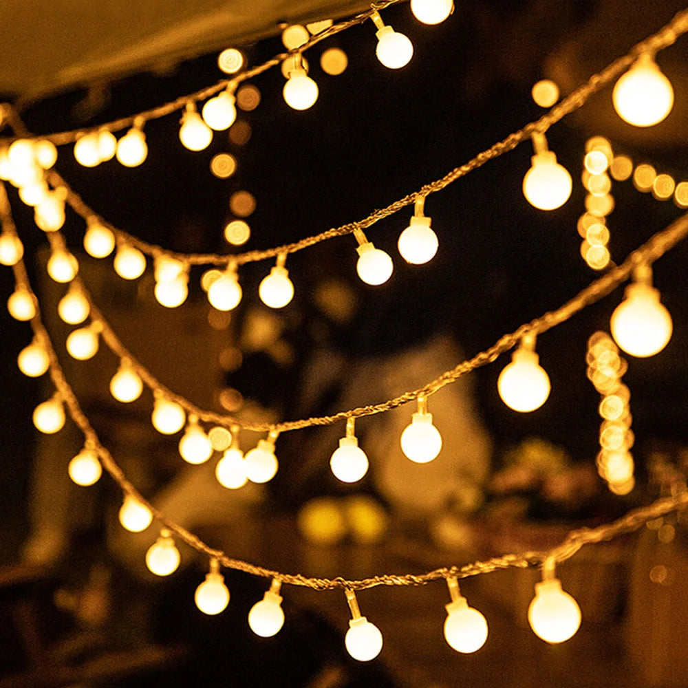 Fairy string lights with snowflake and star design for Christmas parties