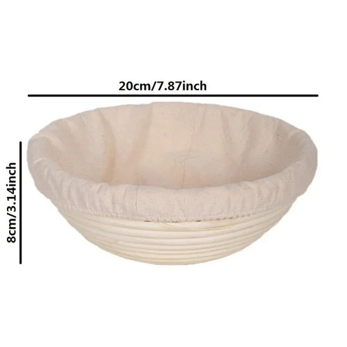 corbeille à pain en rotin panier de fermentation indonésien tissé - vue 18 sur 19