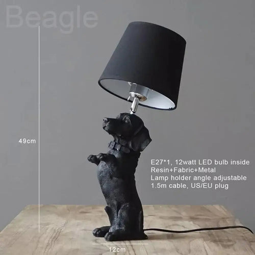 Modern LED puppy design table lamp for children - vue 11 sur 16