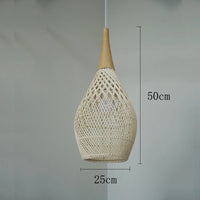 Southeast Asian vintage rattan pendant light high quality for dining room, restaurant, kitchen, or loft