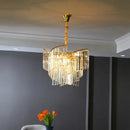 Dimmable crystal chandelier for an elegant atmosphere