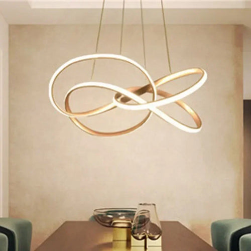 Modern LED pendant chandelier for home decoration - vue 2 sur 20