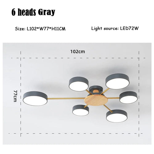 Modern creative LED ceiling light for interior decoration - vue 20 sur 25