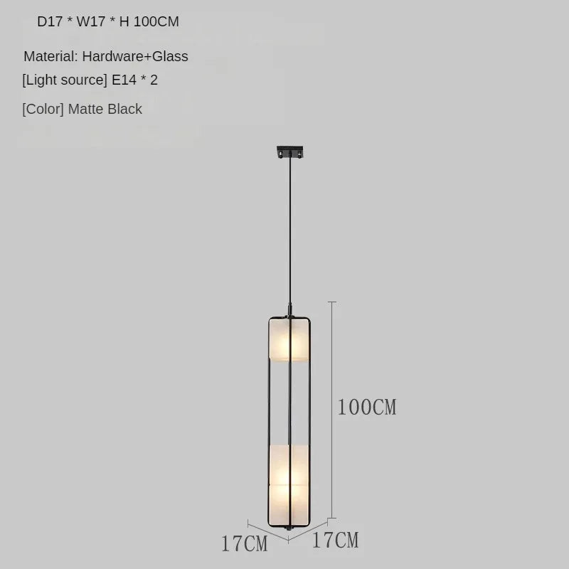Modern glass pendant light for luxury indoor lighting