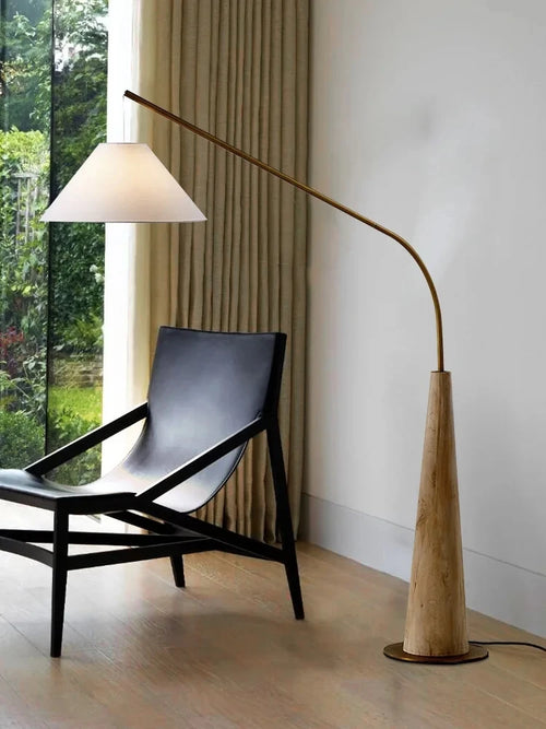 Modern nordic creative floor lamp with remote control for interior decoration - vue 3 sur 8