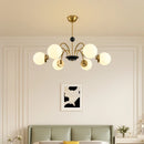 Modern Bauhaus magic bean chandelier French cream luxury