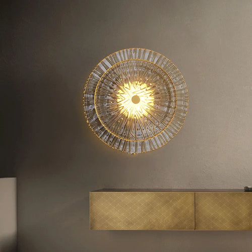 Post-modern glass wall light for interior decoration - vue 4 sur 8
