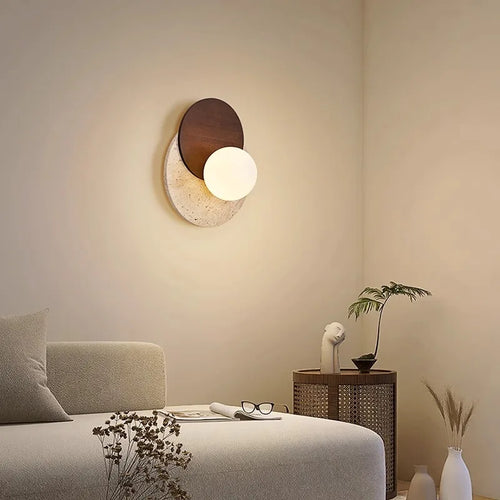 Medieval wall lamp wabi-sabi style creative decorative design - vue 3 sur 8
