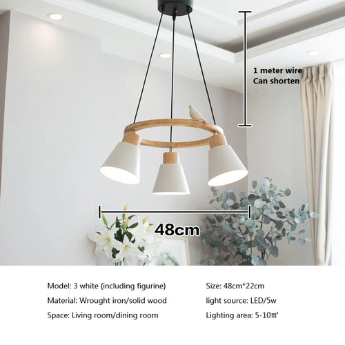 Macaron modern Nordic pendant lamp - vue 15 sur 18