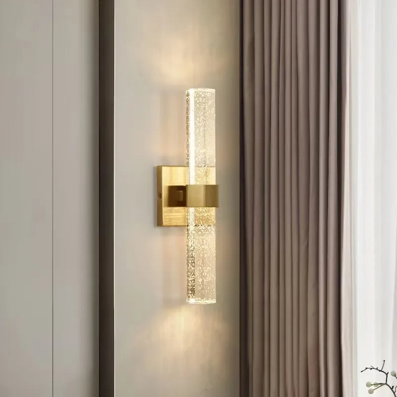 Modern up and down wall light for bedroom, bedside, living room, hallway, staircase, 10W gold