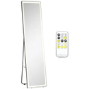 HOMCOM wall mirror full body standing mirror with LED lights 40x37x157,5 cm