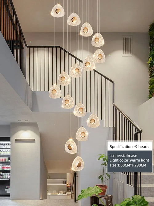 Acrylic designer pendant light for modern interiors and lofts - vue 2 sur 20