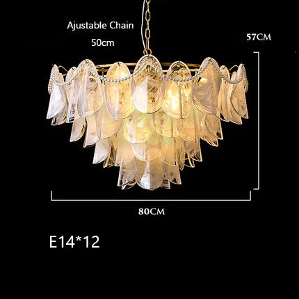 Modern creative cloud design glass pendant chandelier - vue 15 sur 18