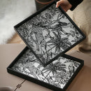 retro decorative leather tray for storage and display
