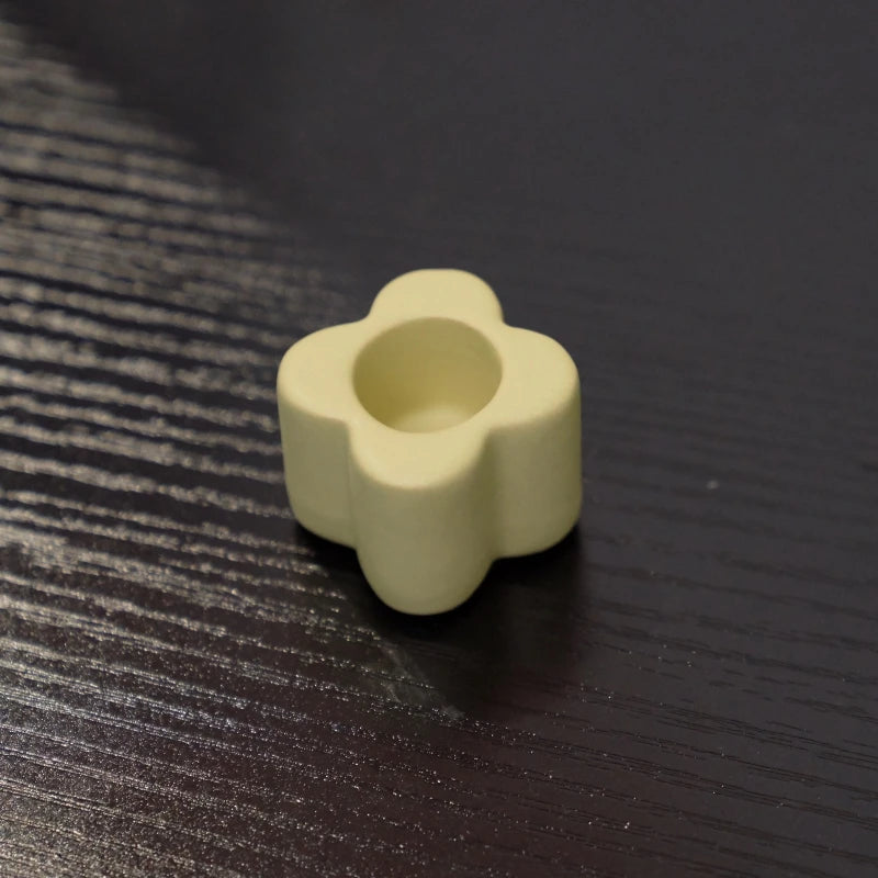 ceramic candlestick for decoration and jewelry holder - vue 9 sur 15