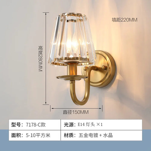 applique murale en cristal design pour intérieur élégant - vue 8 sur 8