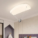 Panda parachute ceiling light for children