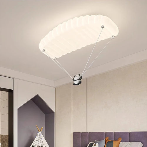 Panda parachute ceiling light for children - vue 3 sur 7