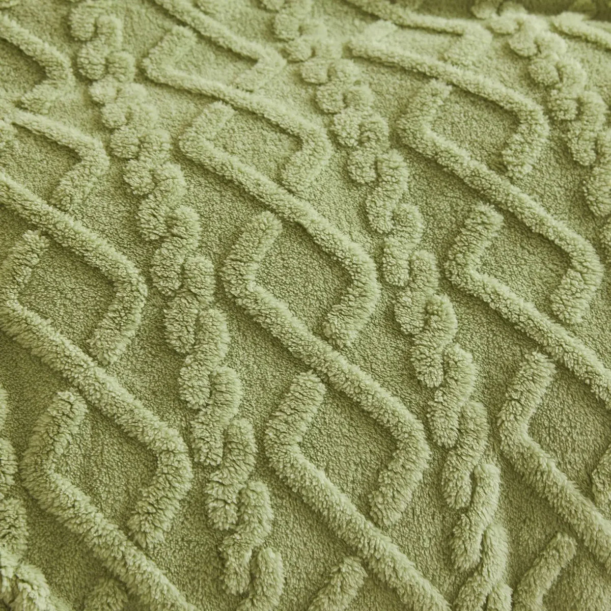Soft and warm plain polar fleece flannel throw - vue 4 sur 7