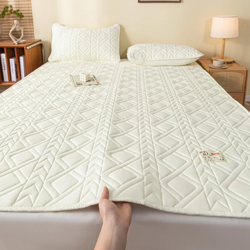 soy cotton quilted bedding for soft bed - vue 8 sur 10