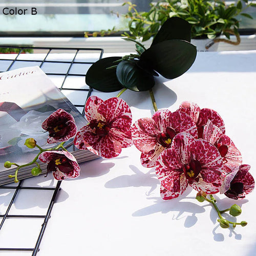 Decorative artificial orchid flowers for weddings and gardens