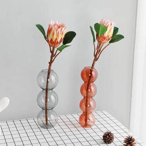 Artificial silk wedding bouquets tropical decoration - vue 2 sur 12