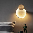 Art deco marble and gold metal wall light
