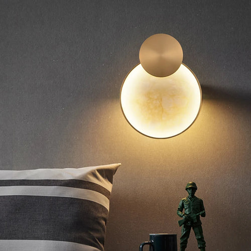 Art deco marble and gold metal wall light - vue 2 sur 7