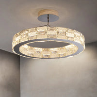 Modern crystal LED ceiling light
