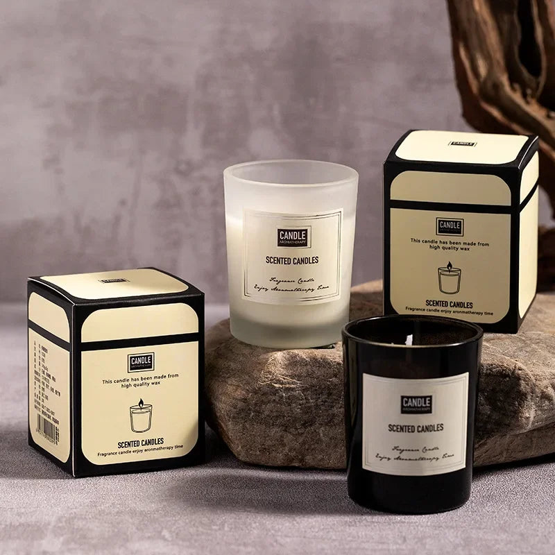 European plant scented aromatherapy candle for clean and decorative air