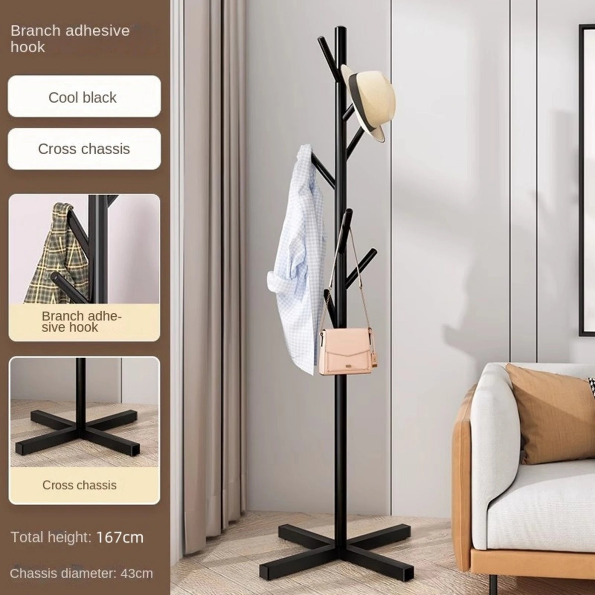 marble hanger on stand for convenient storage - vue 5 sur 6